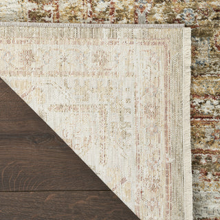 Nourison Petra PTR01 Green Area Rug Corner Image