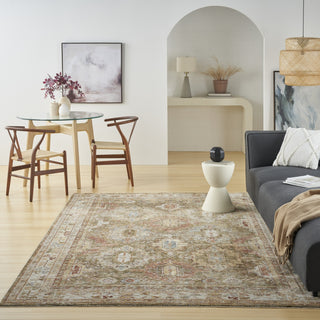 Nourison Petra PTR01 Green Area Rug Room Image Feature