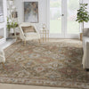 Nourison Petra PTR01 Green Area Rug Corner Image