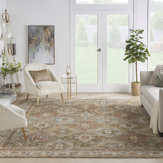 Nourison Petra PTR01 Green Area Rug Room Image Feature