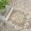 Nourison Petra PTR01 Ivory/Multi Area Rug Corner Image