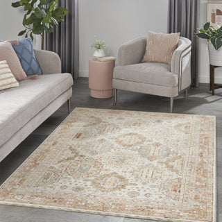 Nourison Petra PTR01 Ivory/Multi Area Rug Corner Image