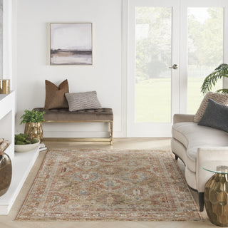 Nourison Petra PTR01 Rust Area Rug Room Image Feature