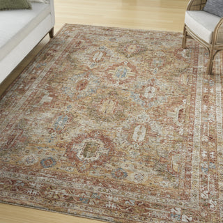 Nourison Petra PTR01 Rust Area Rug Corner Image