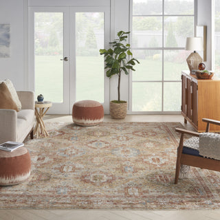 Nourison Petra PTR01 Rust Area Rug Room Image Feature