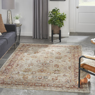 Nourison Petra PTR02 Ivory Area Rug Corner Image