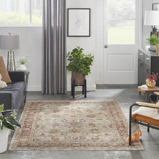 Nourison Petra PTR02 Ivory Area Rug Room Image Feature