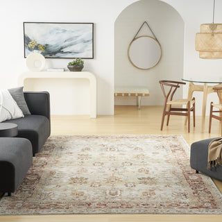 Nourison Petra PTR02 Ivory Area Rug Room Image Feature