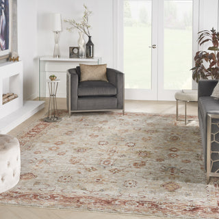 Nourison Petra PTR02 Ivory Area Rug Corner Image