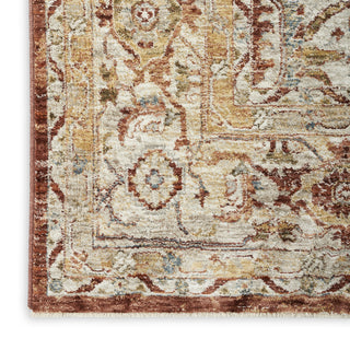 Nourison Petra PTR02 Rust Area Rug Texture Image