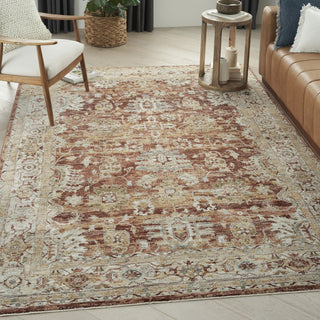 Nourison Petra PTR02 Rust Area Rug Corner Image