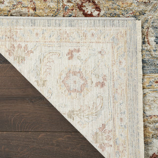 Nourison Petra PTR03 Blue Area Rug Corner Image