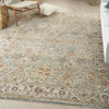 Nourison Petra PTR03 Blue Area Rug Corner Image