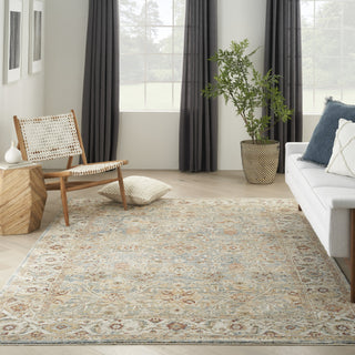 Nourison Petra PTR03 Blue Area Rug Room Image Feature