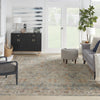 Nourison Petra PTR03 Blue Area Rug Room Image Feature