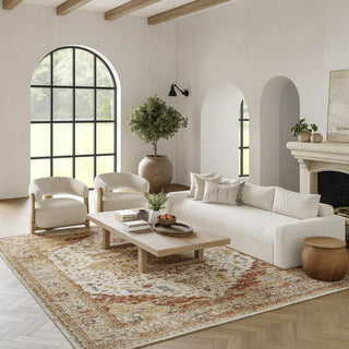 Nourison Petra PTR06 Iv/Rust Area Rug Main Image