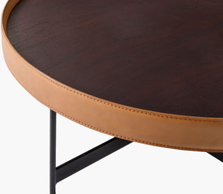 Surya Puck PUC-002 Brown / Black Furniture Corner Shot