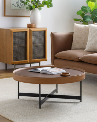 Surya Puck PUC-002 Brown / Black Furniture Style Shot