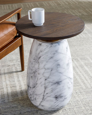 Surya Pupil PUP-002 Dark Brown / White Furniture Style Shot