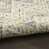 Nourison Pure Purl PUU01 Denim Ivory Area Rug by DKNY Corner Image
