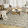 Nourison Pure Purl PUU01 Denim Ivory Area Rug by DKNY Corner Image