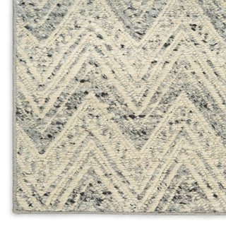 Nourison Pure Purl PUU01 Denim Ivory Area Rug by DKNY Texture Image