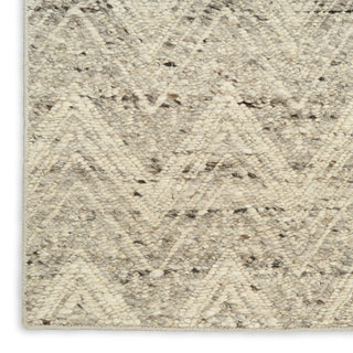 Nourison Pure Purl PUU01 Grey Ivory Area Rug by DKNY Texture Image