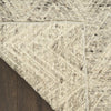 Nourison Pure Purl PUU01 Grey Ivory Area Rug by DKNY Corner Image