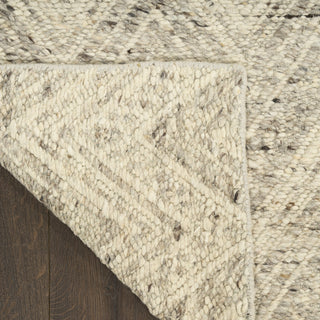 Nourison Pure Purl PUU01 Grey Ivory Area Rug by DKNY Corner Image