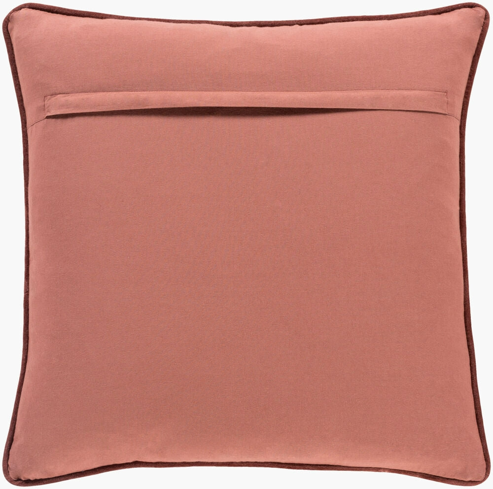Surya Quilted Cotton Velvet QCV-004 Burgundy main image
