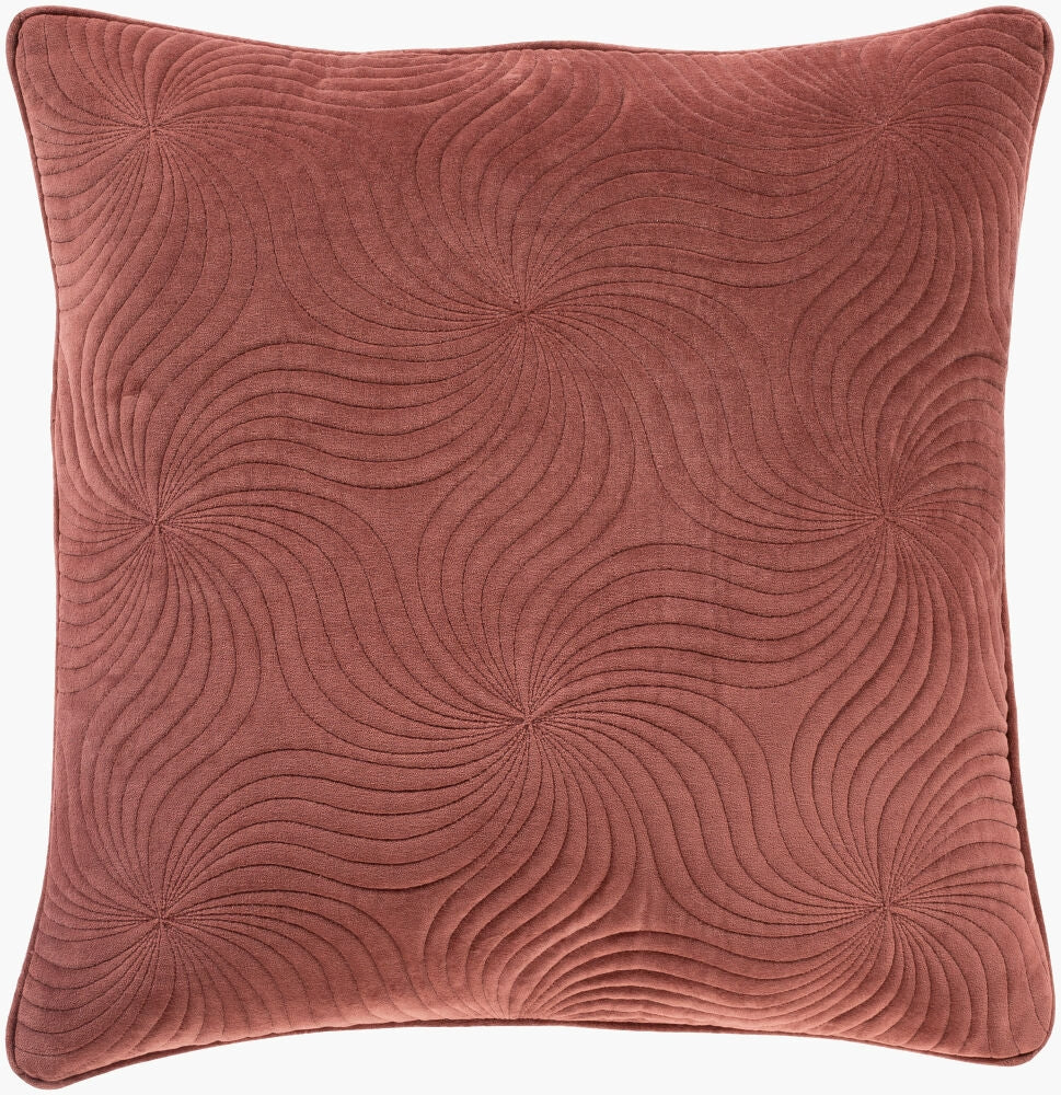 Surya Quilted Cotton Velvet QCV-009 Burgundy main image