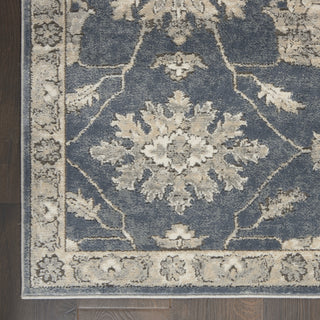 Nourison Quarry QUA06 Blue Beige Area Rug Detail Image