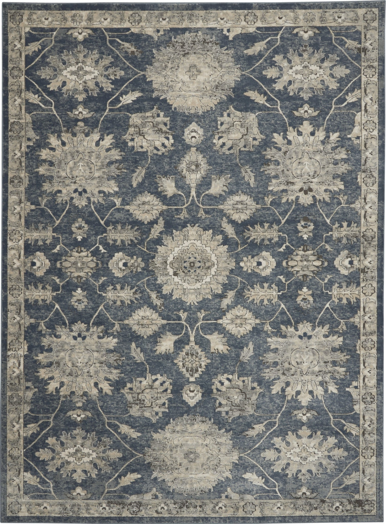 Nourison Quarry QUA06 Blue Beige Area Rug main image