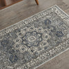 Nourison Quarry QUA07 Grey Ivory Area Rug Corner Image