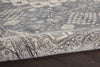 Nourison Quarry QUA07 Grey Ivory Area Rug Corner Image
