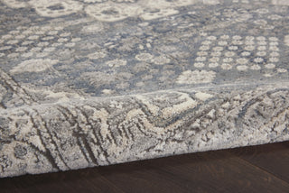 Nourison Quarry QUA07 Grey Ivory Area Rug Corner Image