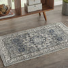 Nourison Quarry QUA07 Grey Ivory Area Rug Room Image Feature