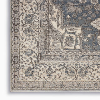 Nourison Quarry QUA07 Grey Ivory Area Rug Texture Image