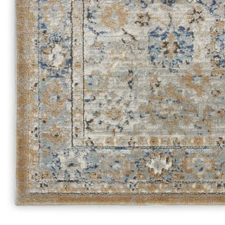 Nourison Quarry QUA09 Grey Light Blue Area Rug Texture Image