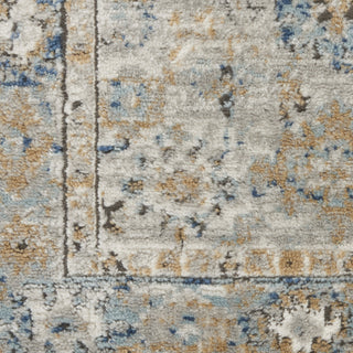 Nourison Quarry QUA09 Grey Light Blue Area Rug Swatch Image
