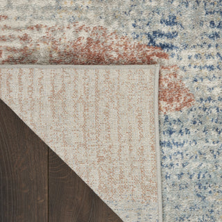 Nourison Quarry QUA10 Ivory Multicolor Area Rug Corner Image