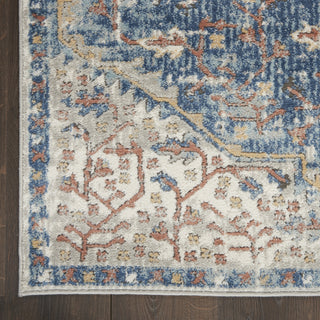 Nourison Quarry QUA12 Blue Grey Area Rug Detail Image
