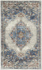 Nourison Quarry QUA12 Blue Grey Area Rug main image