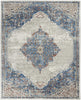 Nourison Quarry QUA12 Blue Grey Area Rug Main Image