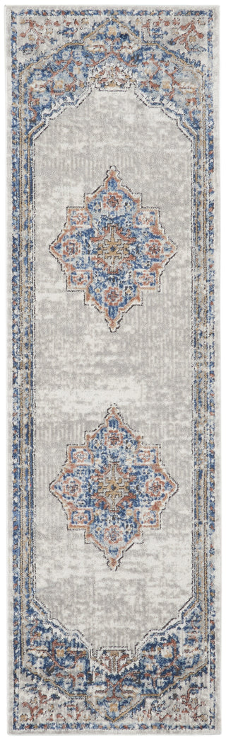 Nourison Quarry QUA12 Blue Grey Area Rug Main Image