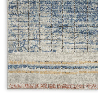 Nourison Quarry QUA13 Blue Area Rug Texture Image