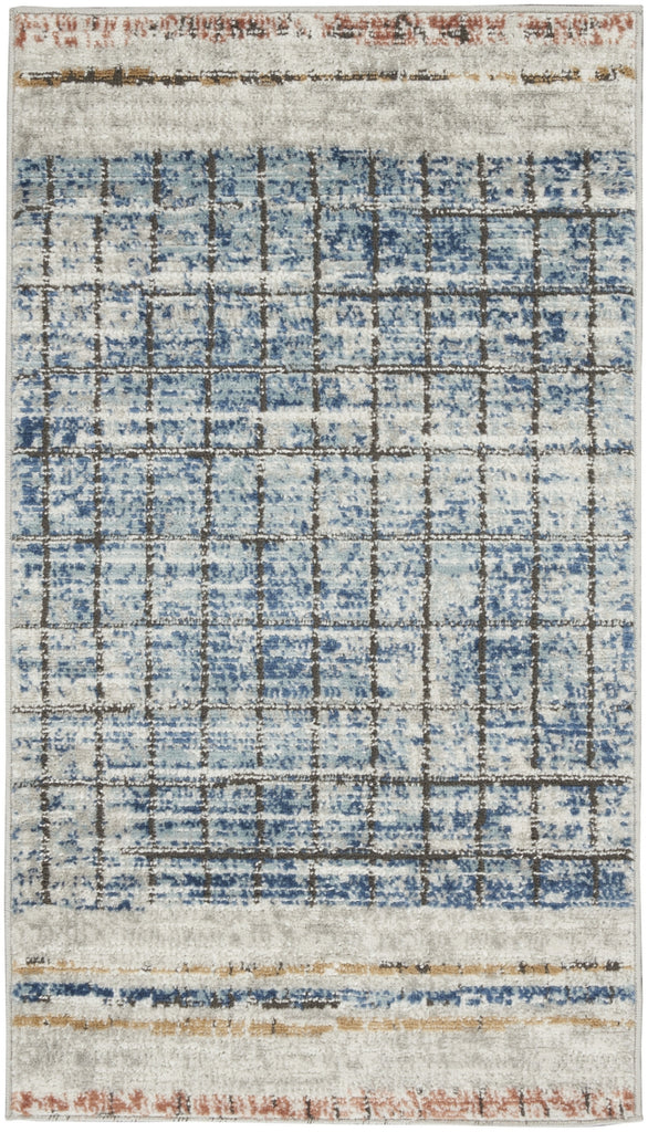 Nourison Quarry QUA13 Blue Area Rug main image
