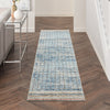 Nourison Quarry QUA13 Blue Area Rug Corner Image