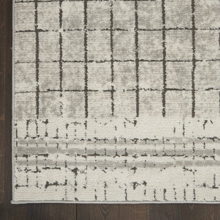 Nourison Quarry QUA13 Ivory Grey Area Rug Detail Image