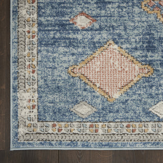 Nourison Quarry QUA14 Blue Area Rug Detail Image